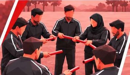 A team game in progress