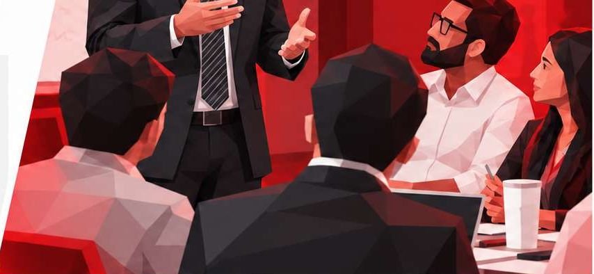 A facilitator leading a discussion